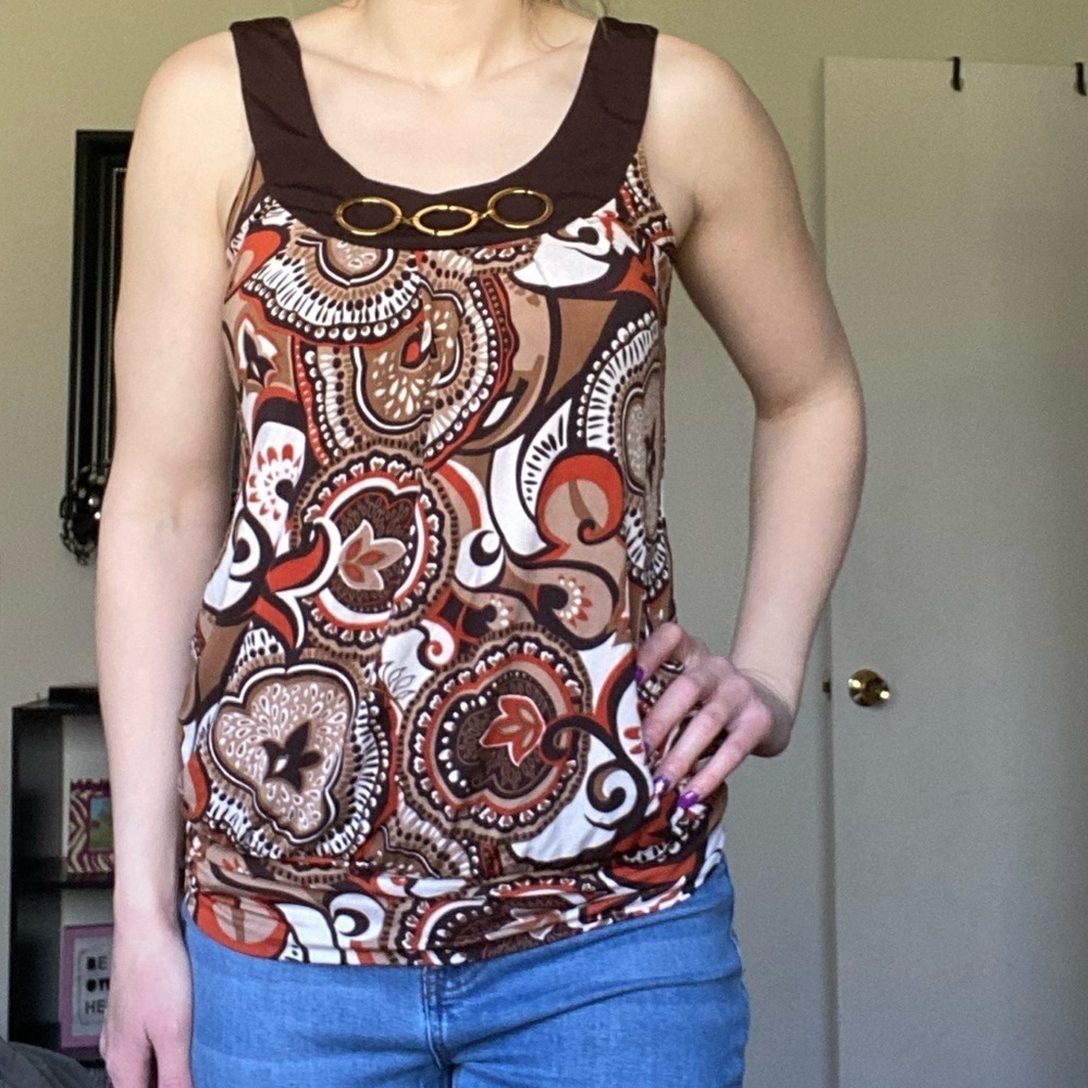 Banded tank top - Picture 3 of 9